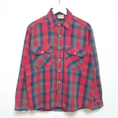 M 90s FIVE BROTHER ヘビーフランネル チェックシャツ USA製