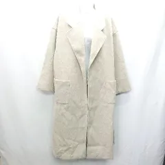 ◇ KOBE LETTUCE コウベレタス オーバーサイズ ロングガウン 長袖 コート サイズM ベージュ レディース E  【1404240028432】