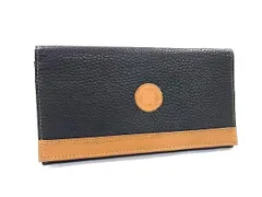 ■美品■ LOUIS QUATORZE ルイキャトルズ レザー 二つ折り 長財布 ウォレット 札入れ 小銭入れ ブラック系×ブラウン系 DK2911