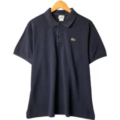 90's フランス製　ラコステ ポロシャツ　ゆったり　ネイビー　サイズ5 90's フランス製 ラコステ ポロシャツ ゆったり ネイビー サイズ