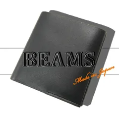 【新品】 International Gallery BEAMS ／ インターナショナルギャラリー ビームス　キップレザー ウォレット 日本製 ミニウォレット 財布 牛革 黒 ブラック スモールウォレット 折りたたみ財布 札入れ チケット収納 オールシーズンのサムネイル