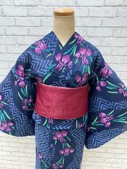 浴衣 綿絽 ゆかた　新作　新品　浴衣単品　【品番　250402-7　】22000円　ゆかた　女性用　フリーサイズ