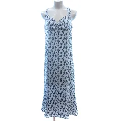 フーズフーチコ who's who Chico キャミソールワンピース マキシ ロング 花柄 F 水色 ライトブルー /AU