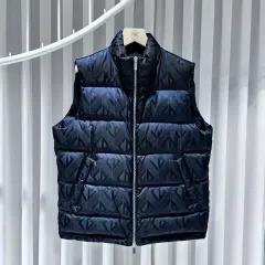 希少✨展示品　Christian Dior ディオール　ネイビー ベスト M クリスチャンディオール Dior ニットベスト Lサイズ 42 ユニ