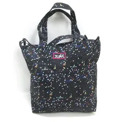 C■エックスガール/ｘ‐girl トートバッグ/ショルダーバッグ 2WAY 大容量 ポーチ付き 黒/LADIES■39【中古】■