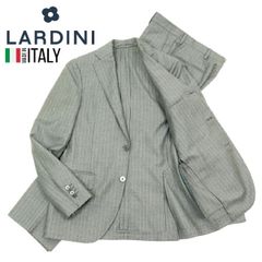 美品】LARDINI メンズセットアップ 48 グレー ブロックチェック - メルカリ