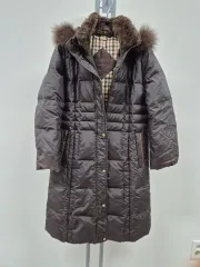 美品♡DAKSダウンコート　ダウンダッフル　チェック　フード着脱可　ダブルジップ ビジネス対応可】ベーシックタフタ ダウンコート