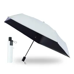 マジカルテック プロテクション 自動開閉 折りたたみ傘 日傘 遮光100% 遮熱 UVカット 晴雨兼用 軽量 スリム ワンタッチ ジャンプ 無地 メンズ レディース ユニセックス 親骨58cm 30226 ホワイト 今田 [ホワイト] [親骨の長さ:58cm]