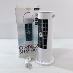 コードレススリムファン ミスト機能付き 充電式ミストファン タワーファン 冷房 冷風機 コンパクト冷風扇
