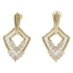 ジュエリー JEWELRY ピアス ダイヤモンド ピアス ﾀﾞｲﾔ 3.5g K18（イエローゴールド） ダイヤモンド ピアス レディース Used A