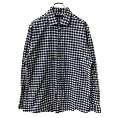 TOMMY HILFIGER 長袖 チェックシャツ L ネイビー ホワイト トミーヒルフィガー チェック柄 長袖シャツ 古着卸 アメリカ仕入 a709-6207