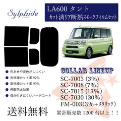 ダイハツ LA600タント リアフィルム　断熱スモークフィルム