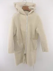 ■ ROPE PICNIC ロペピクニック リバーシブル スウェード調 長袖 コート サイズ38 ベージュ レディース E  【1304200049173】