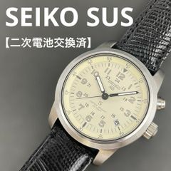 【二次電池新品】ガラス無傷 完動品SEIKO 「S」サス 5M22-6C20 二次電池新品】ガラス無傷 SEIKO 「S」サス 5M22-6C20 パール
