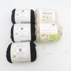 毛糸 ミックス5玉セット NEWエンジェルコットン オーガニックコットン ニューコットンベビー 春夏毛糸 綿100% 未使用品