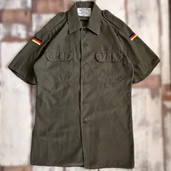 ドイツ軍　半袖ミリタリーシャツ フィールドシャツ　カーキ L.WAHLER