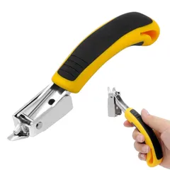 YACHUN ホッチキス リムーバー ホチキス針外し 手持ち型 多機能 ホッチキス外し 芯 除去 紙の損傷はありません 除針器 文房具 オフィス 書類 針外し ホッチキス取り操作が簡単 U字釘/ドア字釘に最適 （イエロー）