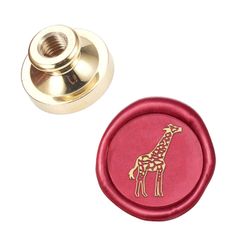 CRASPIRE シーリングスタンプ ヘッドのみ キリン ワックスシールスタンプ 交換真鍮銅頭 復古風 洋式 結婚式 告白 招待状 誕生日の封筒の装飾 DIY用 手芸用品