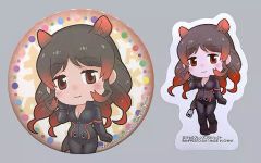 [중고] 배지·핀즈(캐릭터) 하마 캔 배지