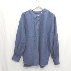 ◇ Θ classicalelf クラシカルエルフ 前後2WAY 長袖 シャツ サイズXL ネイビー系 レディース E  【1410290036037】