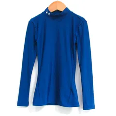 アンダーアーマー 長袖 ストレッチ インナーウエア スポーツウエア トップス キッズ 男の子用 YSMサイズ ネイビー UNDER ARMOUR 【中古】