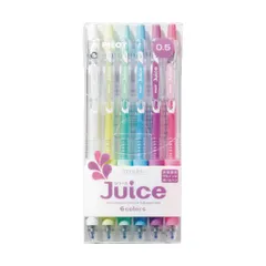 【新品・7営業日以内発送】【即納在庫品】パイロット LJU60EF-6CP ゲルインキボールペン ジュース0．5 パステルカラー6色セット LJU60EF6CP【沖縄離島販売不可】