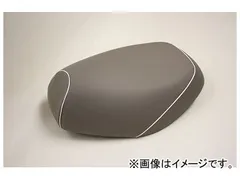 2輪 グロンドマン 国産シートカバー グレー/白パイピング（張替） 品番：GH29YC70P20 JAN：4571470274759 ヤマハ リモコンジョグ/ZR（5KN/5SU/5PT/5SW）