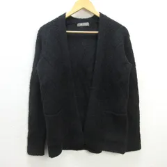 G■ナノユニバース/nano universe ニットカーディガン【S】黒/men's/39【中古】■