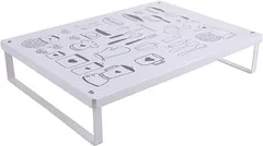 ヒロワールドトレード コンロカバー キッチン収納台 ガスレンジ用 パソコン台 40cm IHクッキングヒーター( white)のサムネイル