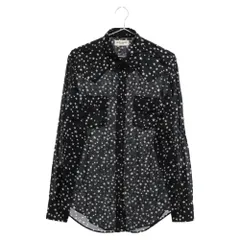 SAINT LAURENT PARIS (サンローランパリ) エディ期 17AW スター柄 ウエスタンシャツ D50V 483063 Y816R 1001 ブラック/ホワイトのサムネイル