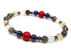 お守り コーラル ラピスラズリ ブレスレット パワーストーン ブレスレット メンズ レディース 天然石 数珠 アクセサリー