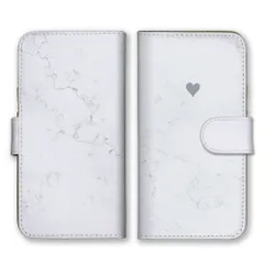 Galaxy S22 SC-51C SCG13 ケース 手帳型 ギャラクシーS22 スマホケース 携帯ケース 大理石 ハート おしゃれ エレガント 大人女子 シンプル 可愛い かわいい　ホワイト　白色 カラー03