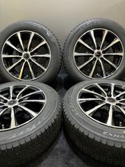 ★185/60R15 BRIDGESTONE/VRX2 20年製 Lofida 15インチ 6J ＋43 100 5H スタッドレス 4本 シエンタ ブラポリ (2-F822)