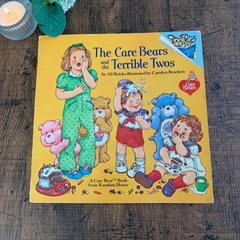 外国絵本 洋書 ジャンクジャーナル素材【The Care Bears and the Terrible Twos】ヴィンテージ絵本 ケアベア