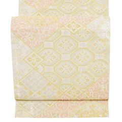 新品 西陣高級唐織 袋帯 河合美術織物 七宝華文 仕立済 パールトーン 