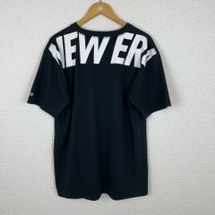 NEW ERA ニューエラ Tシャツ 半袖 ロゴ刺繍 ブラック XLサイズ メンズ 古着 ストリート
