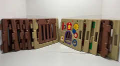 日本育児 ミュージカルキッズランド　10面式ベビーサークル　マロン