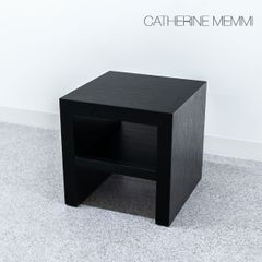 【展示品】CATHERINE MEMMI カトリーヌメミ ZEN ゼン ベッド サイド ナイト テーブル 収納 ウッド ブラック【2】