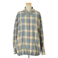 【JOURNALSTANDARDL'essage】24AW 24050370010030 オンブレーチェックギャザーヘムシャツ長袖ブラウス