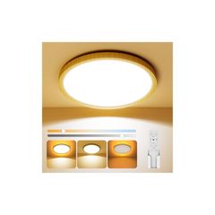 Coizabera LEDシーリングライト 6畳-8畳 和風 木目調 28w 3600lm 調光調色 間接光常夜灯付き 照明 天井 電気 蛍光灯 リモコン付き スマホAPP対応 6畳 Ceiling Light 和室/寝室/リビング/書斎/玄関/廊下/台所適用