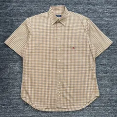 極美品 BURBERRY LONDON 半袖 バーバリーチェック シャツ 4 バーバリー ロンドン ■