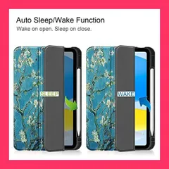 【スタッフおすすめ！】iPad 10 2022ケース手帳型，軽い 綺麗三つ折りマルチスタンド機能付きスタンドスマートカバー，スタイリッシュ 2022 iPad 第10世代10.9インチカバー，Apple Pencil 収納 アップルペンシル