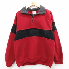 M/古着 長袖 ハーフジップ フリース ジャケット メンズ 00s ディズニー くまのプーさん ティガー ラグラン 紺他 ネイビー spe 23oct31 中古