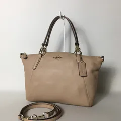 2508-337｜コーチ 2WAY ハンドバッグ レザー ピンクベージュ