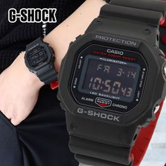 G-SHOCK Gショック DW-5600UHR-1 メンズ 腕時計 Black ＆ Red Series ブラック＆レッドシリーズ ジーショック ウレタン デジタル 時計 カシオ CASIO メンズ 5600 g-shock 反転液晶