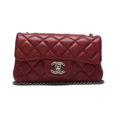 CHANEL シャネル ミニマトラッセ チェーンショルダー キャビアスキン 赤（シルバー金具）ショルダーバッグ ミニショルダーバッグ レディースバッグ レディースバッグ ハイブランド【中古】【送料無料】