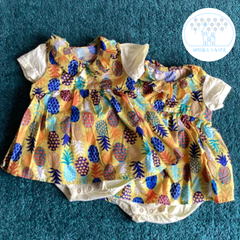 ベビー服　Moo jon jon ワンピロンパース 70サイズ　2枚セット　双子