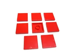 レゴ★未使用！赤色の２×２タイル８点セット
