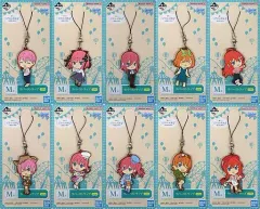 【中古】雑貨 全10種セット ラバーストラップ きゅんキャラいらすとれーしょんず 「一番くじ 五等分の花嫁∬ 最高の休日」 M賞