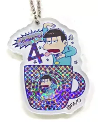 【中古】キーホルダー・マスコット(キャラクター) 一松(ホロ) 「おそ松さんカフェ アクリルキーホルダーF」